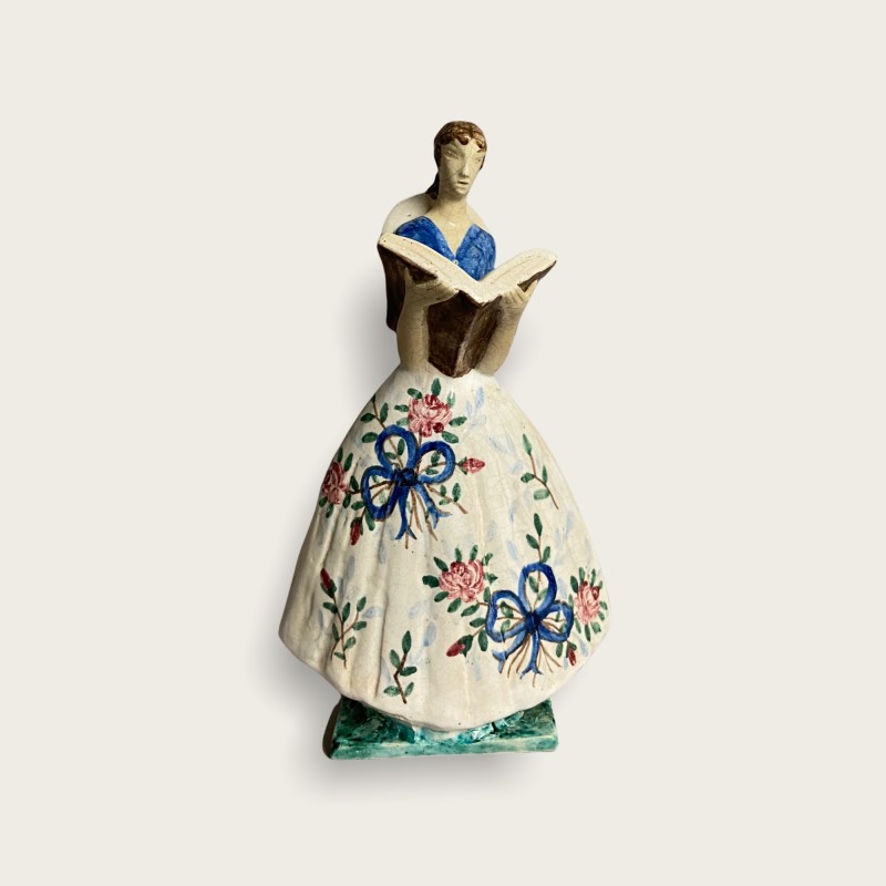 Edouard Cazaux, femme au livre