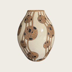 Vase Charles Catteau, Keramis, rare décor