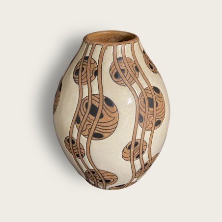 Vase Charles Catteau, Keramis, rare décor