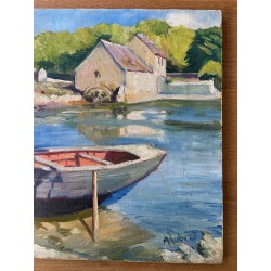 Le Moulin à Marée de Pen Ar Veur, Loctudy, en Bretagne. A Robert