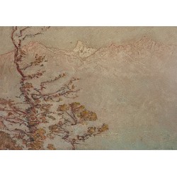José Mingret, paysage de montagne au printemps