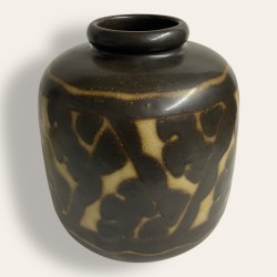 Vase en grès Charles Catteau, décor africaniste