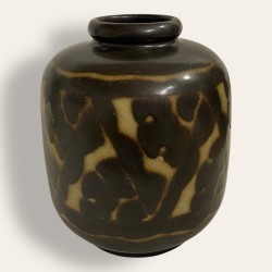 Vase en grès Charles Catteau, décor africaniste
