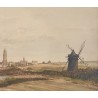 Victor Guerry, The Village Of Batz-sur-mer, The Mill, The Marshes