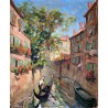 Louis Rollet, le gondolier à Venise