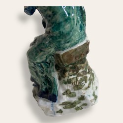 The Elegant Woman With The Muff, Figurine By Van Den Streaten. Aloys