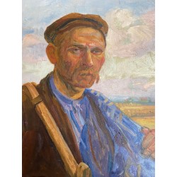 Edmond Jamois, le paysan au champ