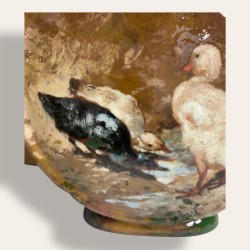 Haviland and P L Couturier, vase with ducklings
