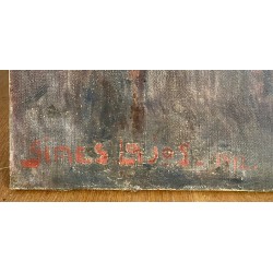 Lajos Gimes, scène d'intérieur, les trois femmes