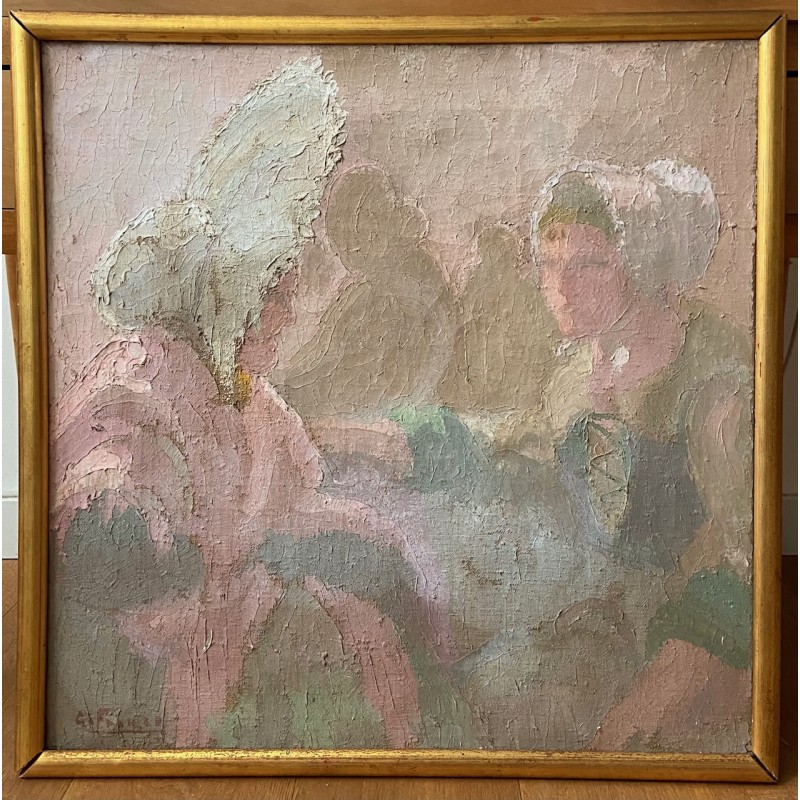 Gil Franco, les deux femmes à la coiffe