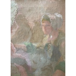 Gil Franco, les deux femmes à la coiffe