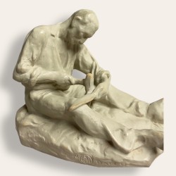 Jules Dalou, and Sèvres. The sharpener of fake stoneware from Sèvres