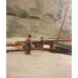 Adolphe Gumery, la plage à Yport en Normandie