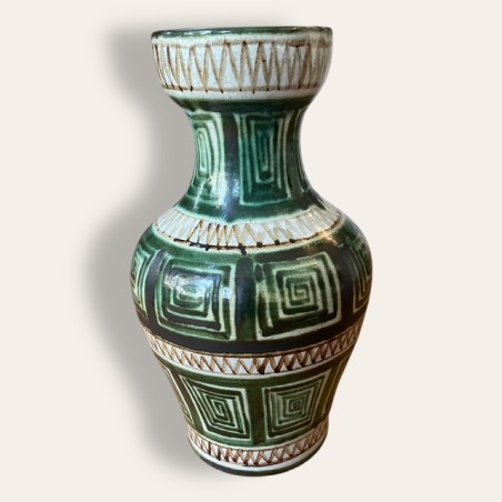 Robert Picault, very large baluster vase