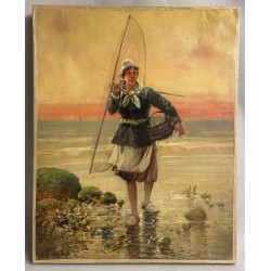 Pierre Testu, la pêcheuse...