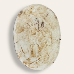 Prospzer Jouneau, médaillon pa^te sur pâte, l'automne