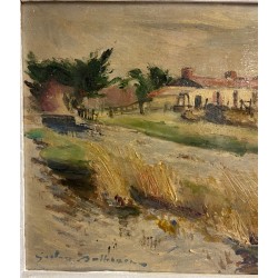Gaston Dolbeau, bourrine dans le marais de Vendéen