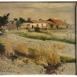 Gaston Dolbeau, bourrine dans le marais de Vendéen