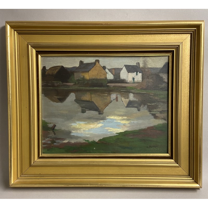 Charles Perron, reflets sur l'étang