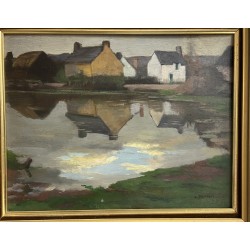 Charles Perron, reflets sur l'étang
