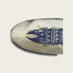 Gustave Reynaud Atelier du Murier Vallauris Plat Poisson