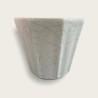 Vase Bonifas, craquelé blanc