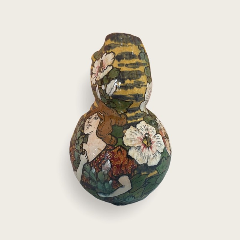 Dalpayrat et Le Bon Marché, vase décor peint
