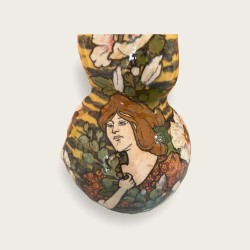 Dalpayrat et Le Bon Marché, vase décor peint
