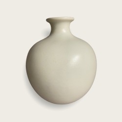 Vase Primavera, émaillé blanc