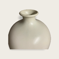 Vase Primavera, émaillé blanc