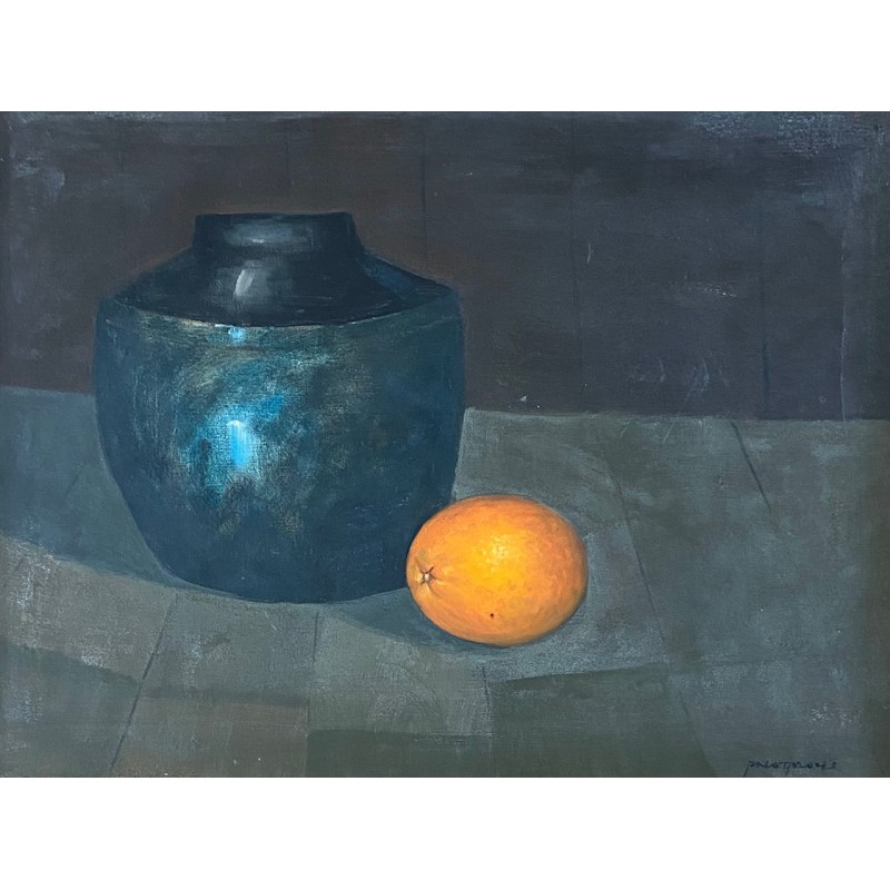 Paco Gorospe, nature morte à l'orange