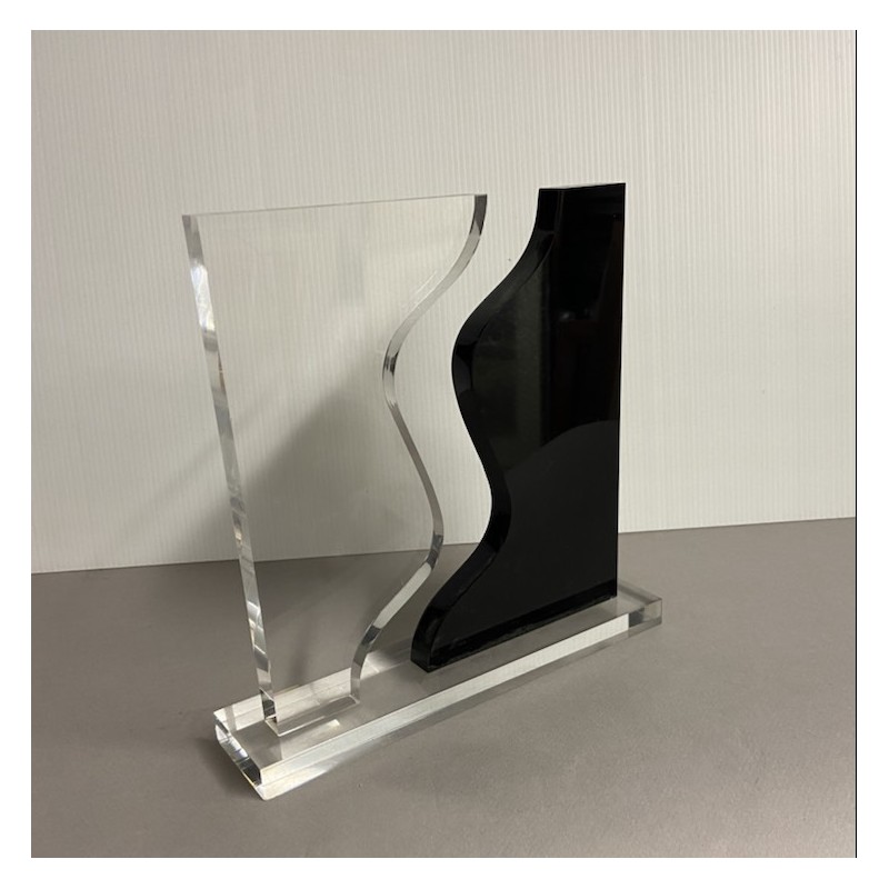 Sculpture plexi le Ying et le Yang
