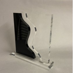 Sculpture plexi le Ying et le Yang