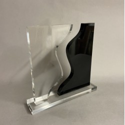 Sculpture plexi le Ying et le Yang