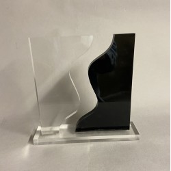 Sculpture plexi le Ying et le Yang