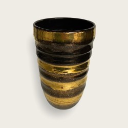 Vase Jean Besnard, décor à l'or