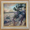 William Thornley, le village, les pins en bord de mer