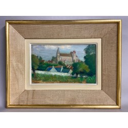 Octave Linet, vue d'un village