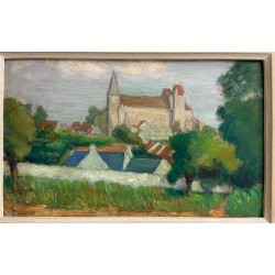 Octave Linet, vue d'un village