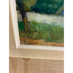 Octave Linet, vue d'un village