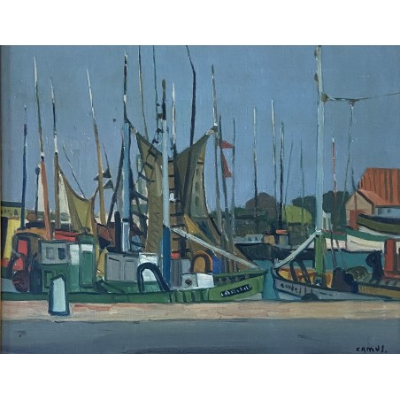 Gustave Camus, les voiliers au port