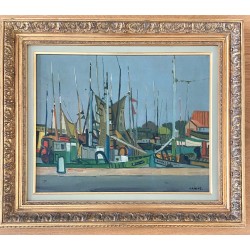 Gustave Camus, les voiliers au port