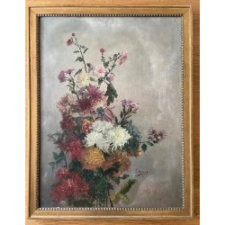 4 grands tableaux de fleurs