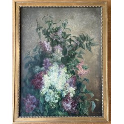 4 grands tableaux de fleurs