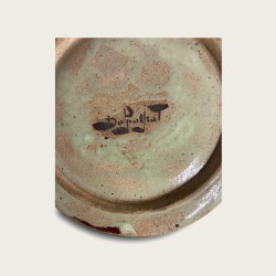 Assiette Dalpayrat, sang de boeuf