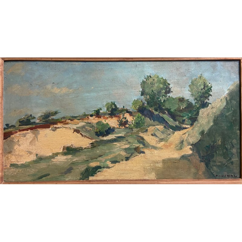 Paul Pouchol paysage, le chemin montant