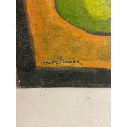 Paco Gorospe, nature morte aux poissons et à la mangue