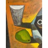 Paco Gorospe, nature morte aux poissons et à la mangue