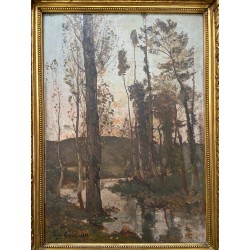 Louis Cabié, paysage à la...