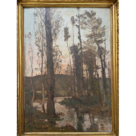 Louis Cabié, paysage à la rivière
